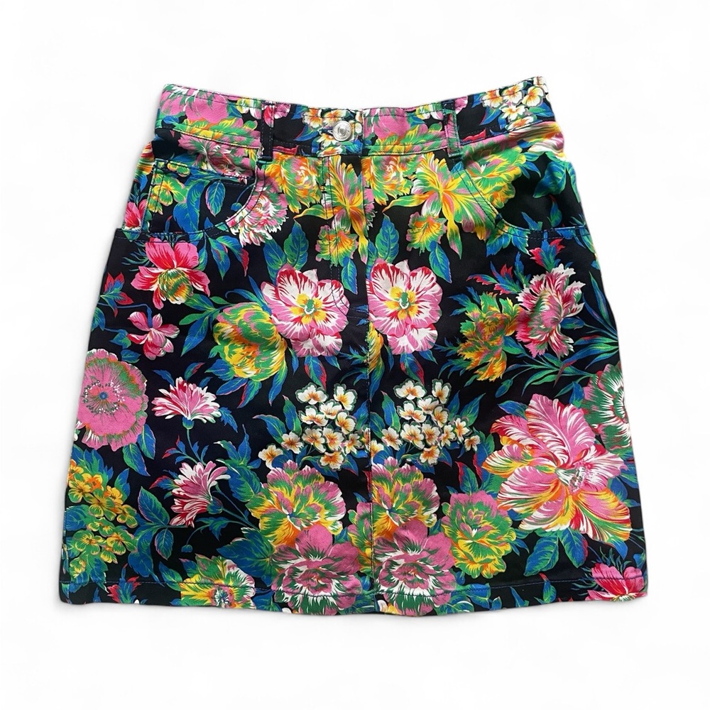 MSGM Tropical Print Mini Skirt